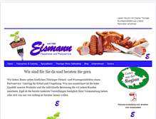 Tablet Screenshot of fleischerei-eismann.de